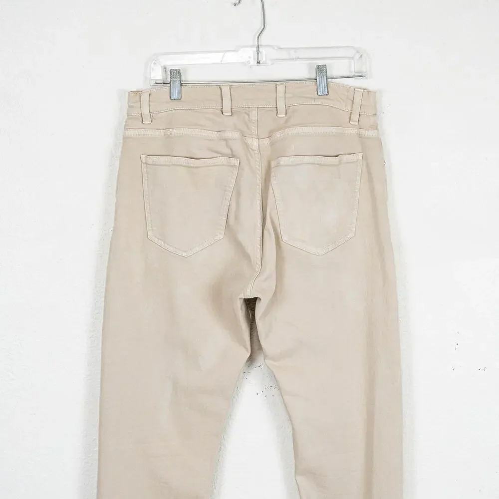 Eleventy Men's Stretch Cotton Denim 5-Pocket Trousers Sand 34